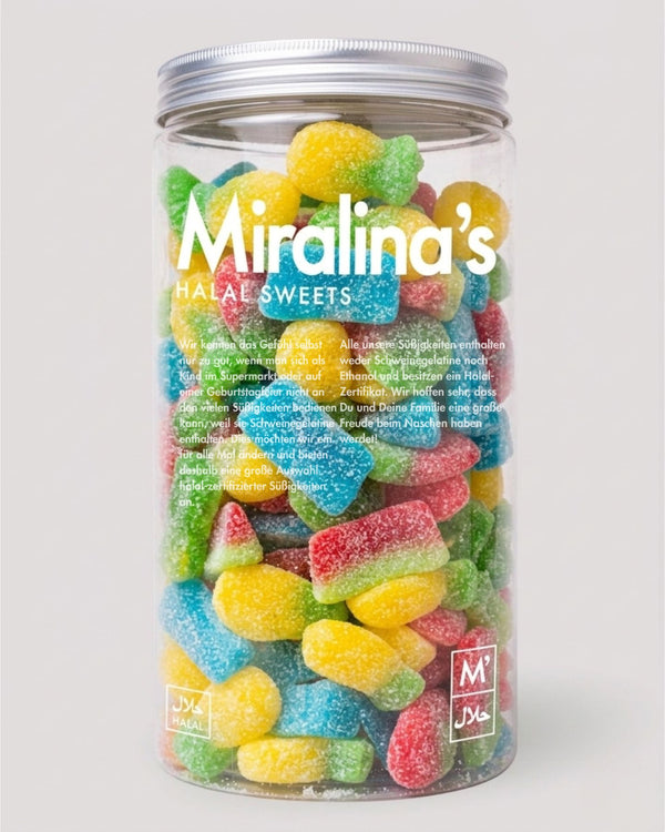 Boîte de bonbons halal acidulés (4kg) avec 30% de réduction