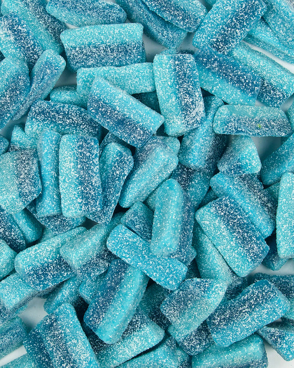 Saure blaue Himbeer-Scheiben (500g)