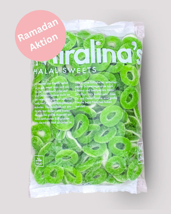 Apfelringe (500g) - Miralina's Halal Sweets