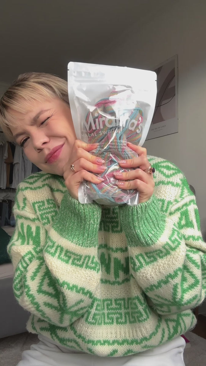 Sour ribbons rainbow (500g)| Halal sweets | sour | rainbow | vegan ...