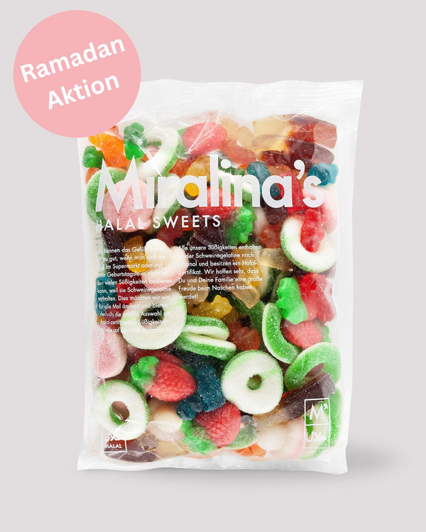 Miralina Mix (500g) - Bitte bei Bestellungen ab 44€ nicht vergessen in den Warenkorb zu legen. Die Tüte gibt es bei Bestellungen ab 44€ kostenlos dazu.