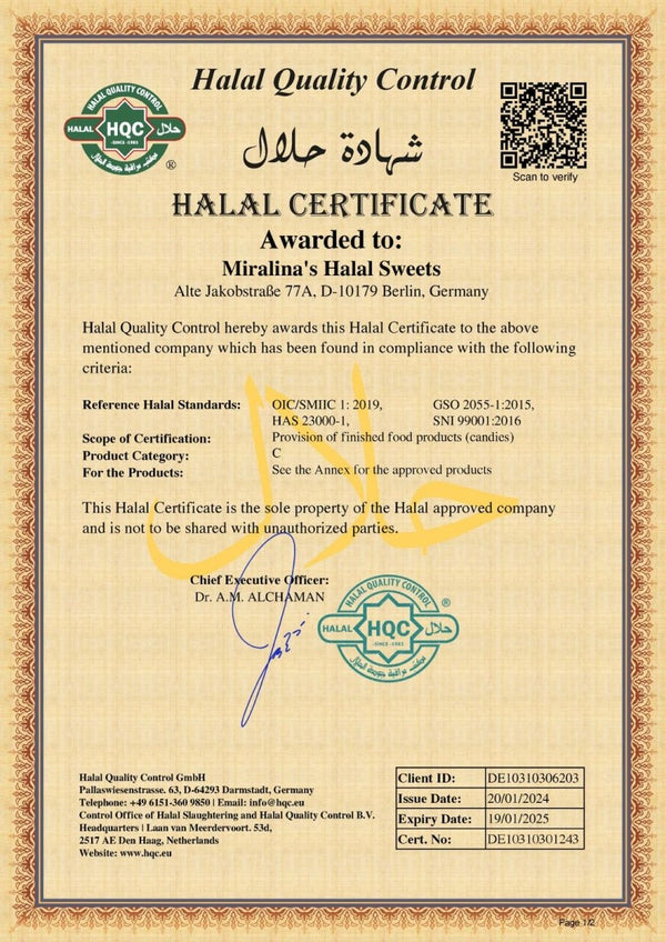 24 x 500g oursons gélifiés halal - Miralina's Halal Sweets