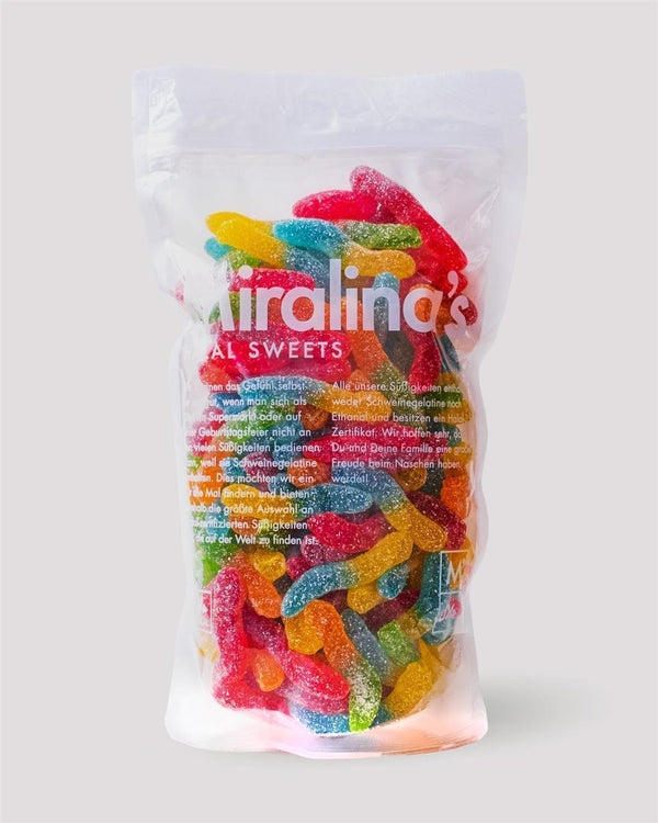 40 x 500g Sour Worms - Miralina's Halal Sweets