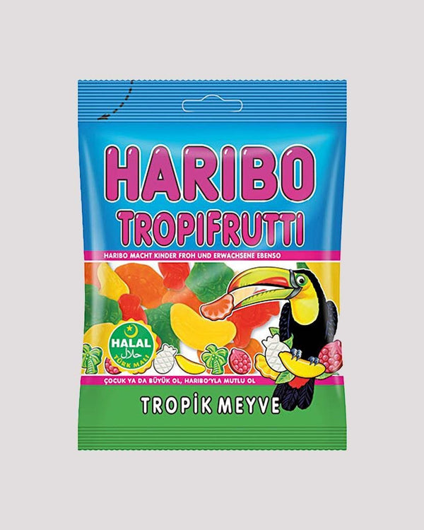 Haribo Helal Troppifrutti - Haribo Tropifrutti Helal - Tropikal (80g)