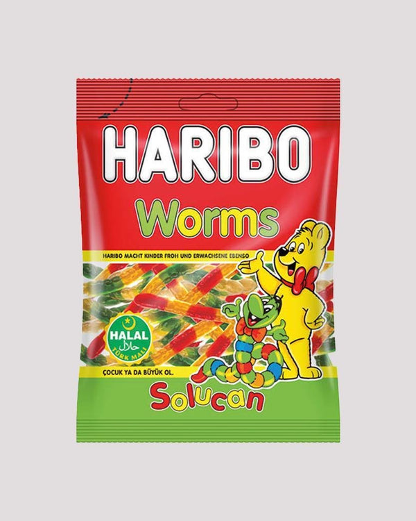 Haribo Halal Worms - Haribo Halal Würmer (100g)