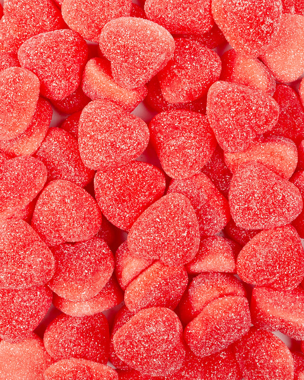 Strawberry hearts (500g)
