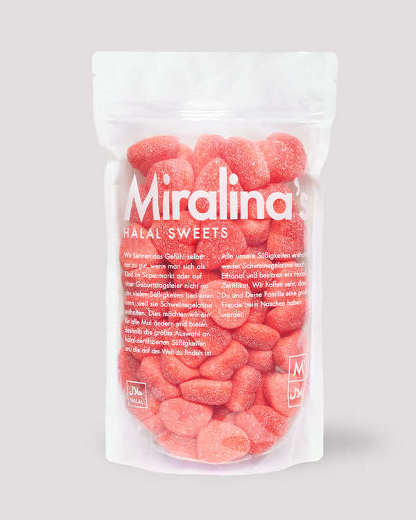 Strawberry hearts (500g)