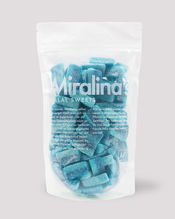Sour blue raspberry slices (500g)