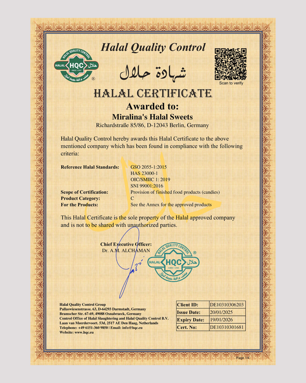 Halal certificate