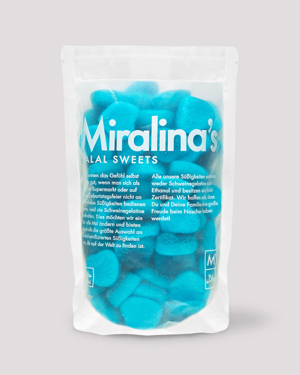 Blue raspberry hearts (500g)