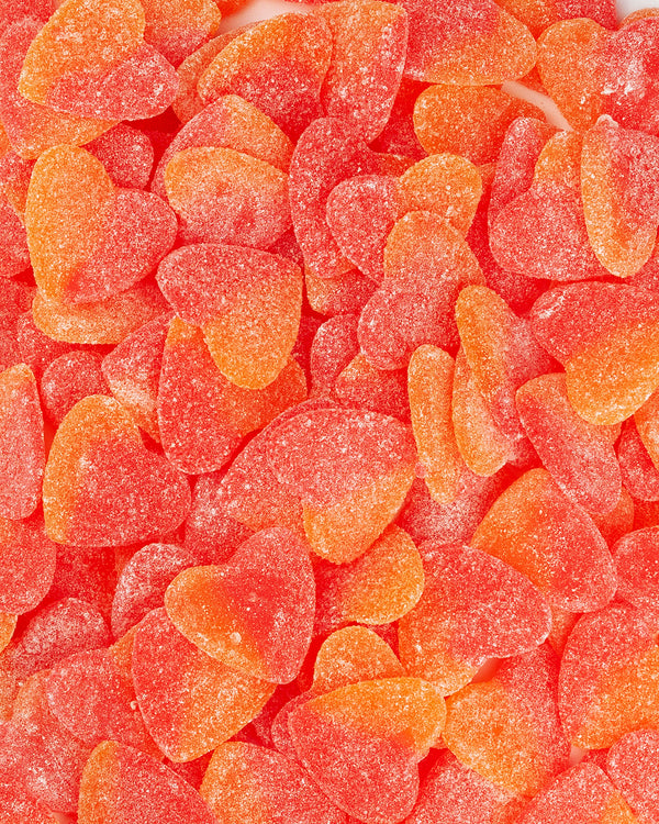 Peach hearts (vegan) (500g)