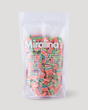 Sour mini rainbow vegan_halal sweets