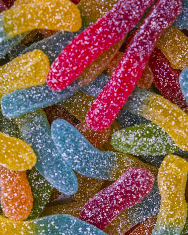 Sour worms (500g) - Miralina's Halal Sweets