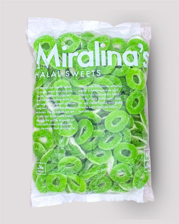 24 x 500g anneaux de pomme - Miralina's Halal Sweets