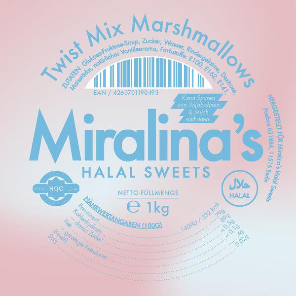 Guimauves Halal (500g) - Miralina's Halal Sweets