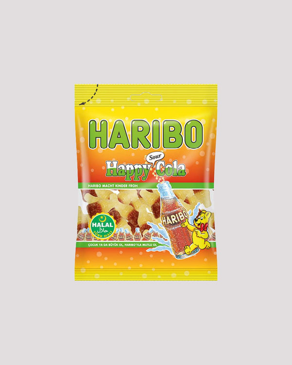 Haribo bouteilles de Cola Acide Halal - Haribo Cola Acide Halal (100g)