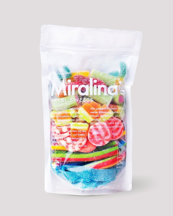 Gemengde kleurrijke zak - Miralina's Halal Snoepjes