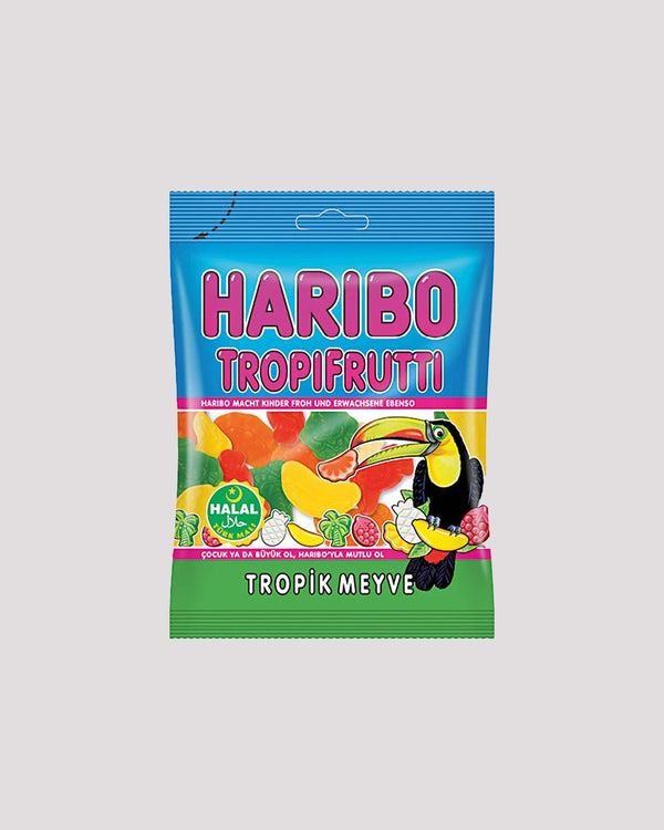 Haribo Halal Troppifrutti - Haribo Tropifrutti Halal - Tropisch (80g)